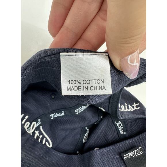 Titleist Unisex Baseball Hat Navy Blue Golf Logo Breast Cancer Awareness Cap - Picture 8 of 10